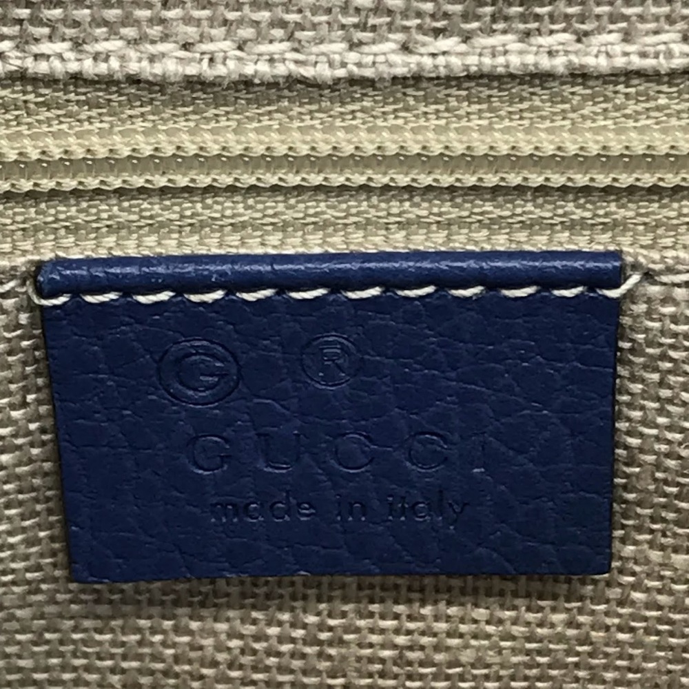 Gucci GG Shoulder Bag Interlocking Chain Blue - Picture 14 of 14